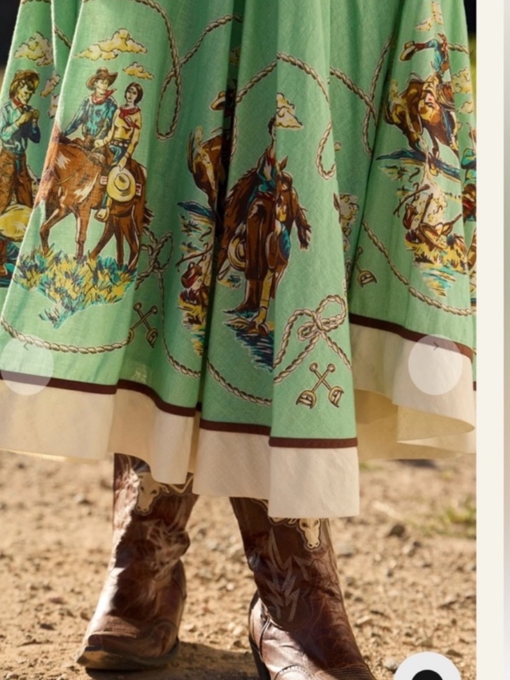 NWT Double D Ranch Skirt, Mitchell's Gallery - Picture 3 of 8